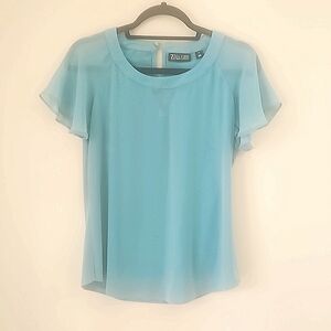 New York and Co sage green blouse M